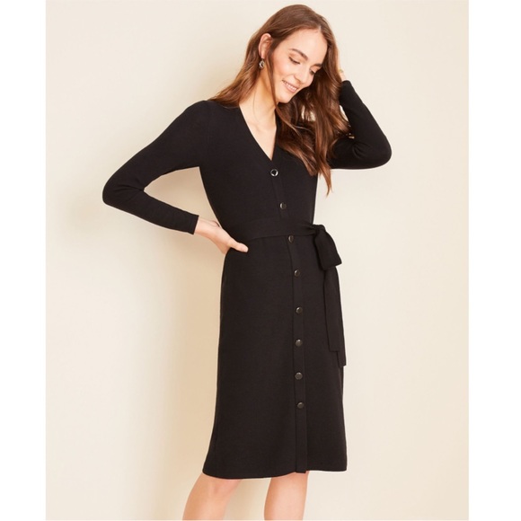 Ann Taylor Dresses & Skirts - Ann Taylor Belted Cardigan Sweater Dress